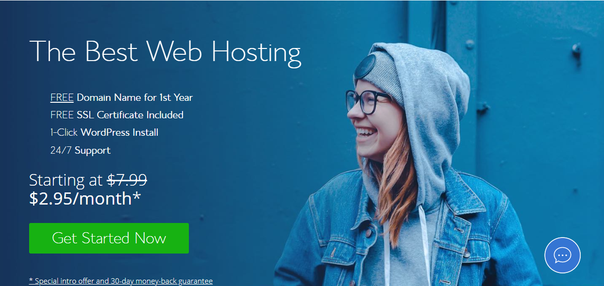 Bluehost Homepage (Best WordPress Hosting to Choose for Your Blog)
