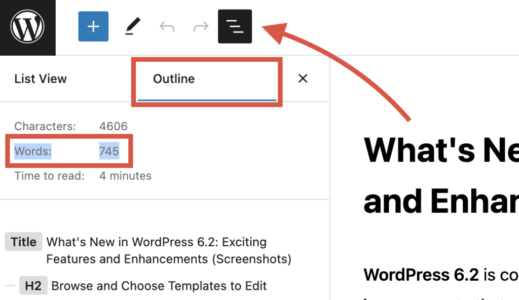 How to View Word Count in WordPress for Any Post Page