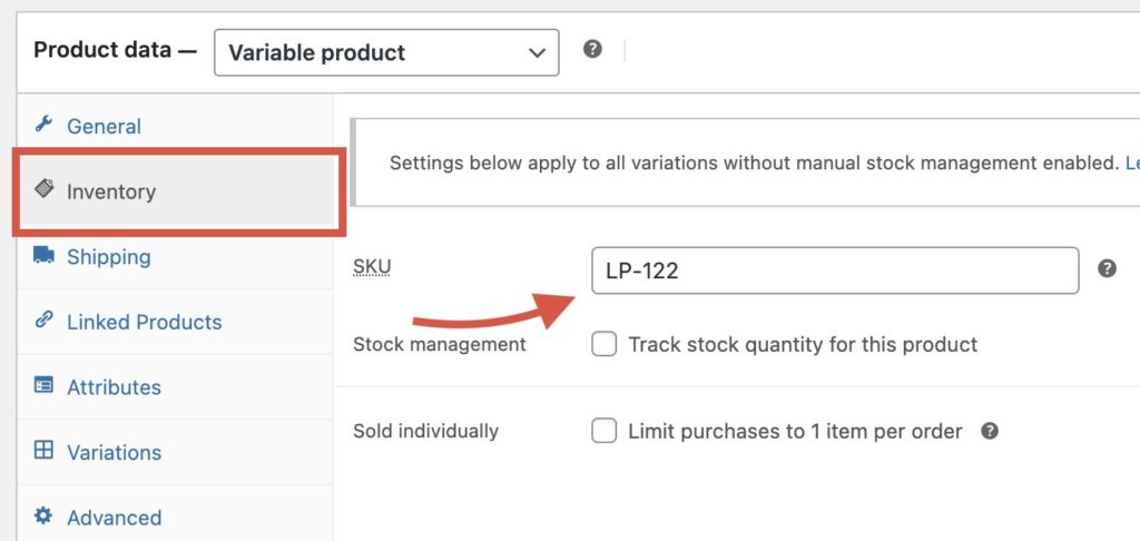 SKU in WooCommerce