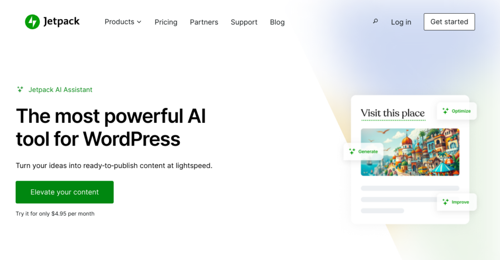 Jetpack WordPress AI Plugin (Screen Shot)