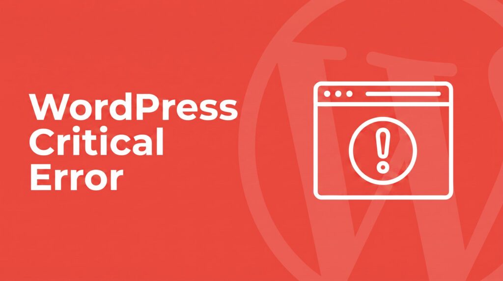 WordPress critical error featured image