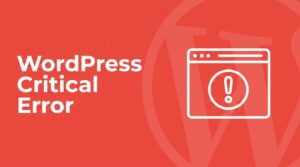 WordPress critical error featured image